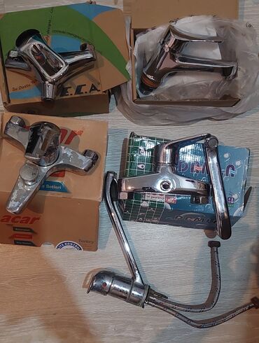 Çanaq üçün kranlar: Smestiteler. Paslanmayan latunnan su kranlari Metbex,hamam,axtafa — 11