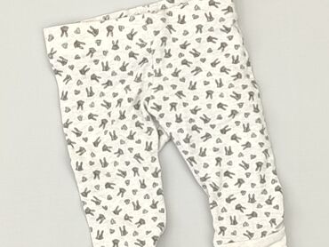 legginsy z siatka po boku: Niemowlęce spodnie materiałowe, Wcześniak, 50-56 cm, F&F, stan - Bardzo dobry