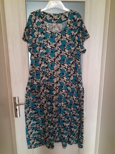 Повседневное платье, Миди, 8XL (EU 56)