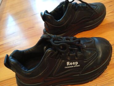 домашние женские тапочки балетки: Qara “Reep Fashion Sport” idman ayaqqabısı - Rəng: tam qara - Üst