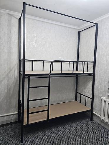 Двухъярусная металлическая кровать с верхним каркасом (можно at lalafo.kg Двухъярусная металлическая кровать с верхним каркасом (можно