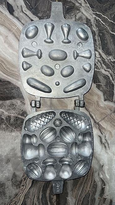 Şirniyyat qəlibləri, rəng - Gümüşü, Metal, Fiqur
