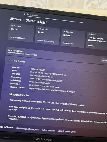 ASUS: ASUS Vivobook, 16 ", Intel Core i7, 1 TB — 3