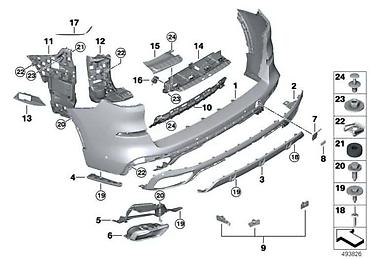 cat mbc 313: NOSAČ BRANIKA ZL G05 MSP ZA BMW X5 M, X5 | BMW X5 g05 MSP nosač — 1
