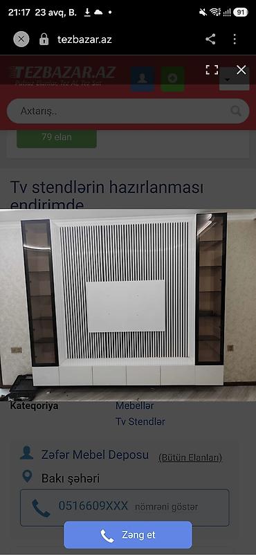 tv divar dizayn: Siyirməli, Polkalı, MDF, Zəmanətli, Kredit var — 3
