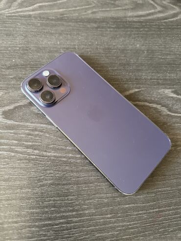 iphone 14 islenmis: IPhone 14 Pro Max, 512 GB, Deep Purple, Face ID, Simsiz şarj