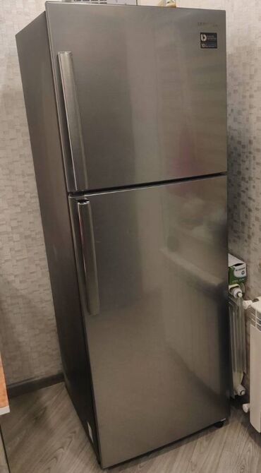 Холодильники: Б/у Холодильник Samsung, No frost, Двухкамерный, цвет - Серебристый