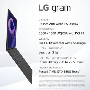 lg g6 купить: Ультрабук, LG, 16 ГБ ОЗУ, Intel Core i7, 16 ", Новый, Для работы, учебы, память SSD