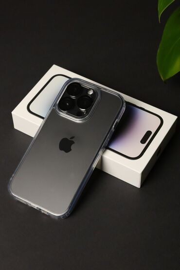 Apple iPhone: IPhone 14 Pro, Б/у, 256 ГБ, Черный, Защитное стекло, Чехол, 90 %