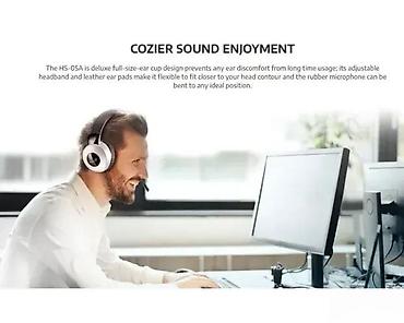 Zvučnici, slušalice i mikrofoni: Slušalice sa mikrofonom HS-05A (žičane, over-ear) - Velike — 3