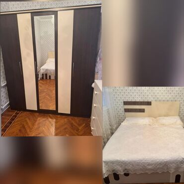 Мебель: Endirim olundu ❗1 taxt və 1 dolab satılır 220₼. Yaxşı