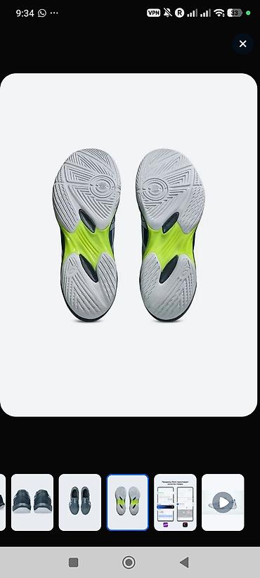 крассовка волейбольный: Мужские кроссовки, 42.5, Asics, Новый, цвет - Серый, Самовывоз — 4