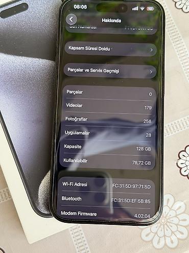 iphone 15 pro almaq: IPhone 15 Pro, 128 GB, Göy — 5