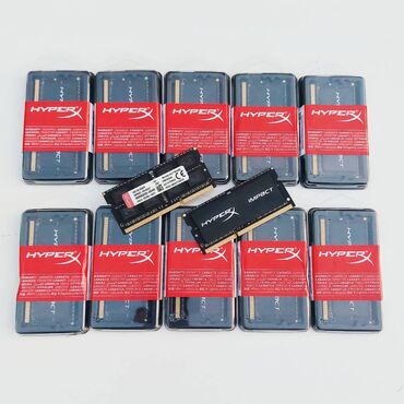 Operativ yaddaş (RAM): Operativ yaddaş (RAM) HyperX, 8 GB, 1600 Mhz, DDR3, Noutbuk üçün, Yeni — 9