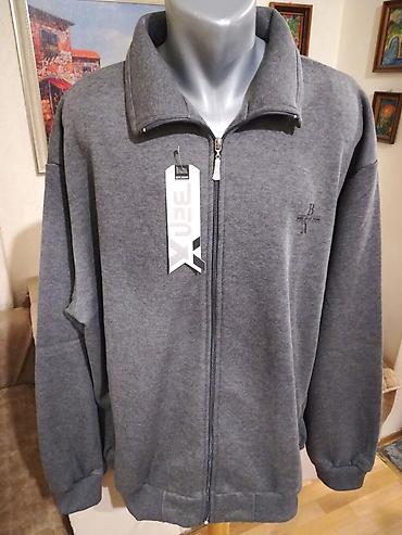 half zip dzemper: Kvalitetan muski pamucni duks sa kragnom u velikom broju Benx 5XL — 1