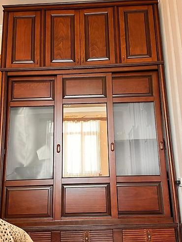 qardirob otagi: İşlənmiş, 6 qapı, Güzgülü, Qəhvəyi, Taxta, Kupe, Düz dolab — 2