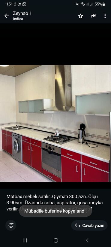 Paltaryuyan maşınlar: Mətbəx mebeli satılır. Üzərində soba, aspirator və qoşa moyka var lalafo.az -da Paltaryuyan maşınlar: Mətbəx mebeli satılır. Üzərində soba, aspirator və qoşa moyka var
