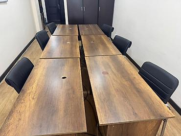 Ofis mebeli: Ofis üçün işçi masaları, stullar dəsti və şkaf Təkdə satılır və — 8