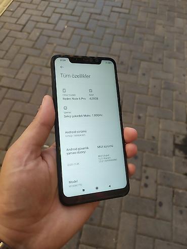 redmi 5c: Redmi Note 6 Pro, 64 GB, rəng - Qara, Barmaq izi — 5