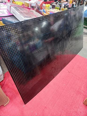 Metal listlər: Perforasiyalı metal lövhə - Material: qara rəngli metal (toz boya — 2