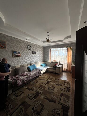 квартира токмок мкр: 3 бөлмө, 65 кв. м, 5 кабат, Косметикалык ремонт