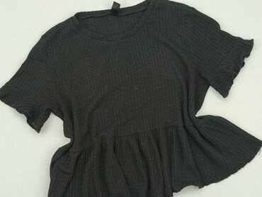 czarne ażurowe bluzki: Блуза жіноча, Shein, S, стан - Хороший