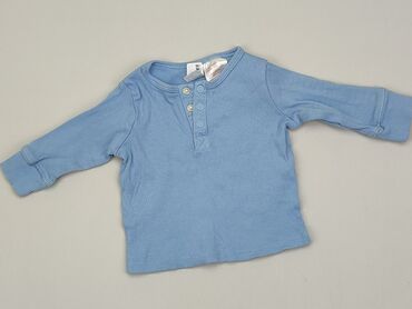 blekitna koszula: Блузка, H&M, 0-3 міс., стан - Хороший