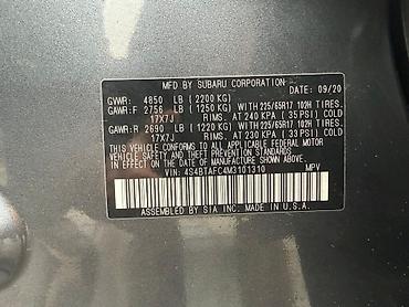 Subaru: Subaru Outback: 2020 г., 2.5 л, Вариатор, Бензин, Кроссовер — 14