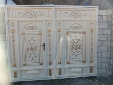 Həyət darvazaları: Yeni Metal Həyət darvazası, Yana açılan, Pulsuz quraşdırma, Pulsuz çatdırılma — 4