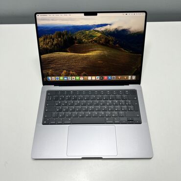 компьютер лос: Ноутбук, Apple, 16 ГБ ОЗУ, Apple M1 Pro, 14 ", Б/у, Для работы, учебы, память SSD