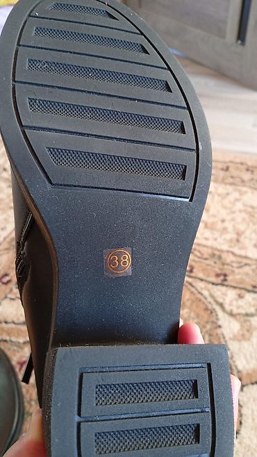 Ботинки и ботильоны: Женские полусапоги, черные, классический,италиянский — 4