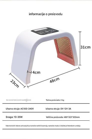 Ostali aparati za negu lica: LED fotonska lampa za negu kože – OMEGA svetlo, uređaj za celokupnu — 9