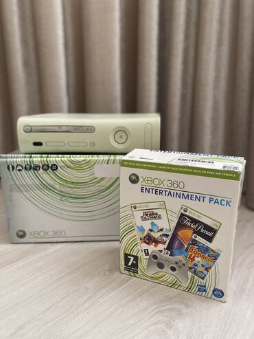Xbox 360: Приставка xbox 360
Полный комплект(+4 игры)