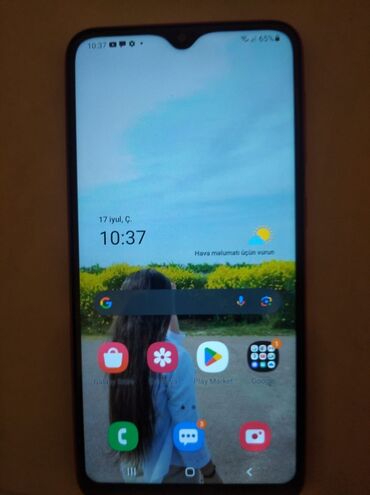 samsung galaxy a10 ekran qiymeti: Samsung Galaxy A10, 32 GB, rəng - Qırmızı, Sensor, Barmaq izi