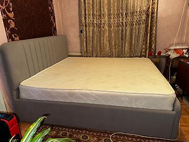 чехол матраса: Двуспальная кровать, Б/у, С матрасом, длина - 190 см — 1