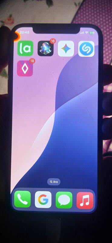 monitor ekran: IPhone Xs, Qızılı, Face ID