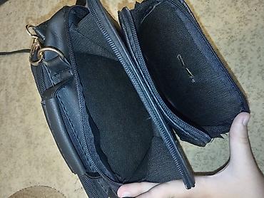 chanel sumka: Qadın çiyin çantası – qara rəng, “Dior” loqolu dizayn - Material — 3