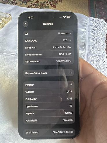 Apple iPhone: IPhone 14 Pro Max, 128 GB, Gümüşü — 3