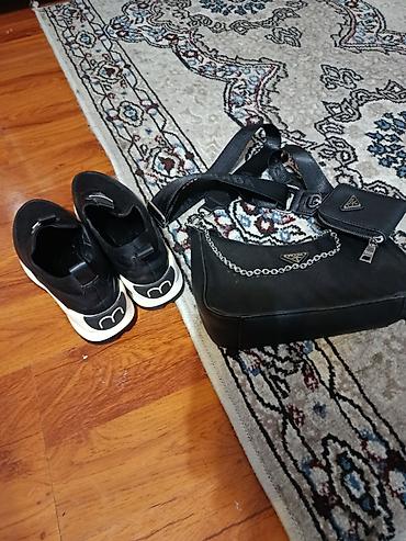 dunk low: Лоферы и сумка вместе,обувь почти новая, под прада — 4