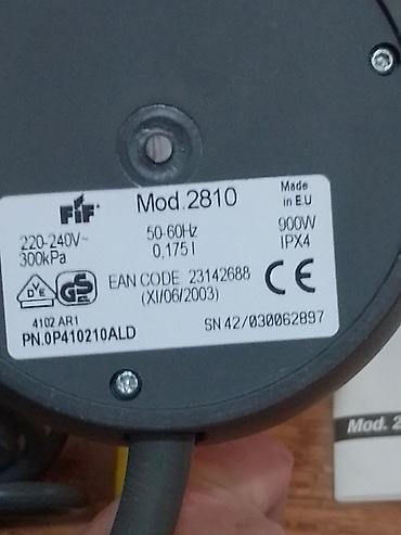 Paročistači: Ručni parni čistač FIF – model 2810 Opis: - Kompaktan ručni — 15