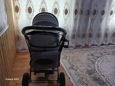 uşaq qidasi: Uşaq arabası – çoxfunksiyalı, boz rəng. - 2-si 1-də konstruksiya — 2