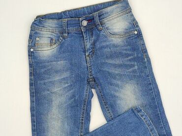 spodnie garniturowe szerokie: Jeans, Pocopiano, 10 years, 134/140, condition - Very good