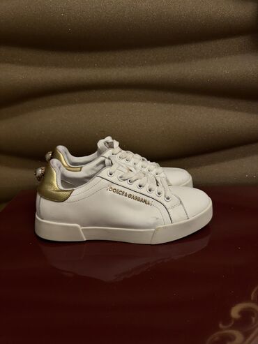 женские цветные кеды: Dolce & Gabbana, Ölçü: 40, rəng - Ağ, İşlənmiş