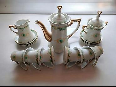 Qab-qacaq və mətbəx ləvazimatları: Çay dəsti, rəng - Ağ, Farfor, 6 nəfərlik, Türkiyə — 2
