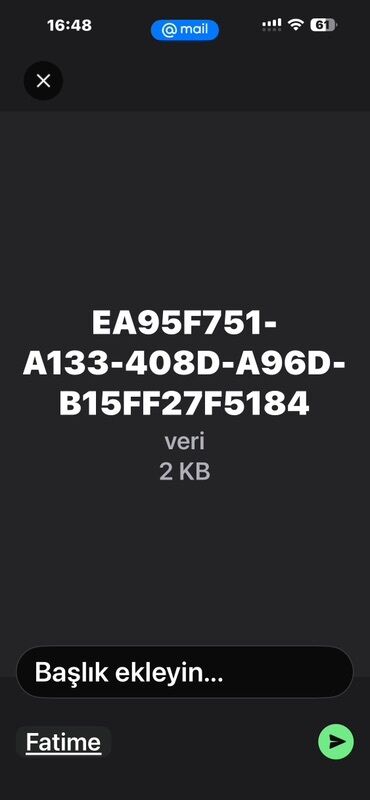 Soyuducu avadanlığı: Rəqəmsal lisenz/aktivləşdirmə açarı - Format: Alfasayısal kod (GUID