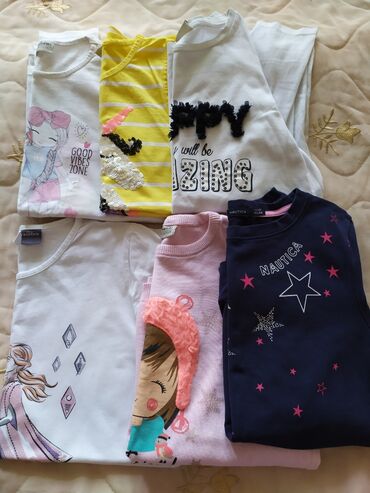 футболка на девочку 5 лет: Детский топ, рубашка, Б/у