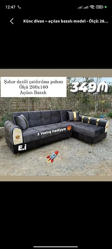 divan istikbal: Künc divan, Yeni, Açılan, Bazalı, Parça, Şəhərdaxili pulsuz çatdırılma — 1