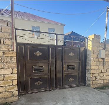 demir qapi bezekleri: Metal darvaza – ikiqanadlı - Material: qalın metal/profil karkas — 3