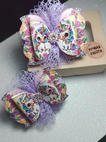 Аксессуары для волос: Бантики, заколки, галстуки броши ручной работы. в единственном — 9