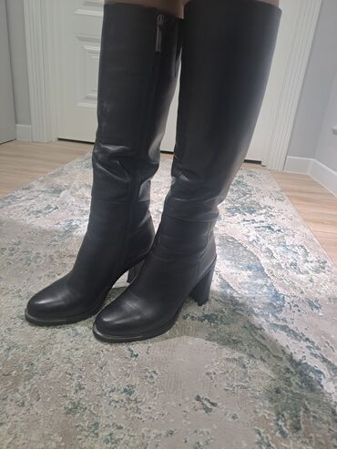 Ботинки и ботильоны: Женские ботильоны на шпильке, 2 пары. 1) Бордовые ботильоны с — 5